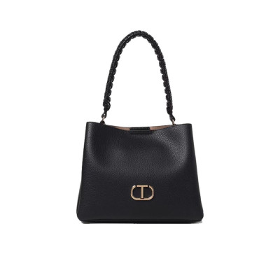 Borsa donna secchiello piccolo Roma Twinset 251TD806300006 Nero Valigeria-it 