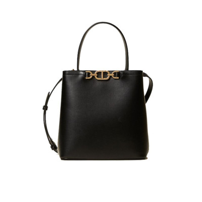 Borsa donna secchiello quadrato con manico corto + tracolla Twinset Nero