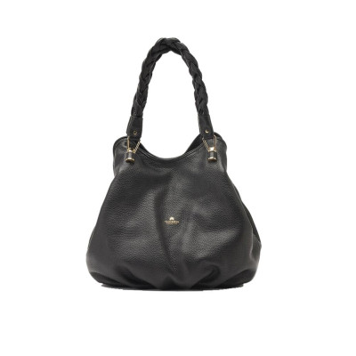 Borsa donna shoppinf media Cuoieria Fiorentina B000001812230-Nero Valigeria-it
