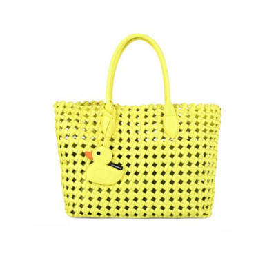 Borsa Donna Shopping Becco Le Pandorine Fluo Yellow  Valigeria.it