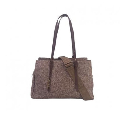 Borsa Donna Shopping Grande Borbonese BeigeMarrone  Valigeria.it