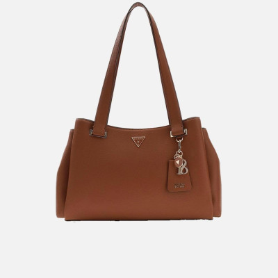 Borsa donna shopping Guess Evie Cognac