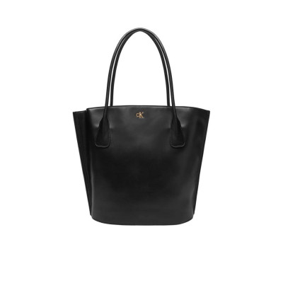 Borsa donna shopping media con manico corto Calvin Klein Black