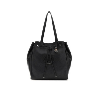 Borsa donna shopping media tipo secchiello Guess Calebra Black