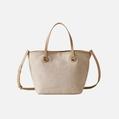Borsa donna shopping piccolo Borbonese Sabbia