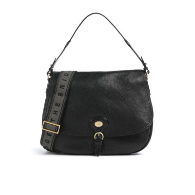 Borsa donna sottospalla media The Bridge Isadora Nero/Argento