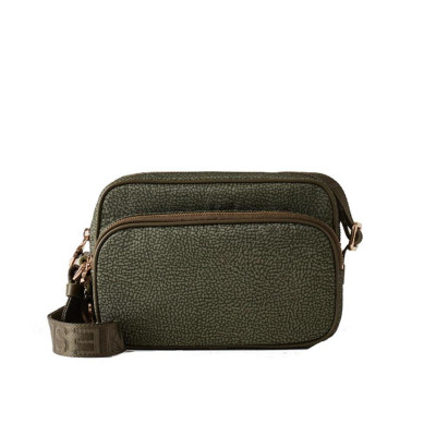 Borsa Donna Tracolla Borbonese Verde Militare  Valigeria.it