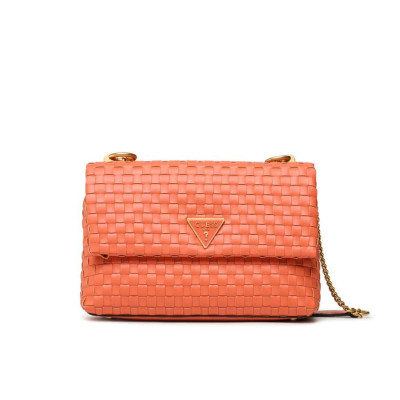 Borsa Donna Tracolla con Catena Lisbet Guess Papaya  Valigeria.it