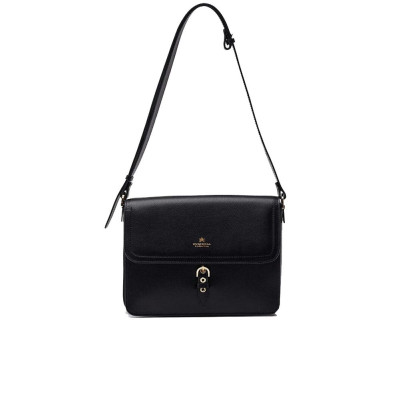 Borsa donna tracolla con patta Cuoieria Fiorentina Eva Nero