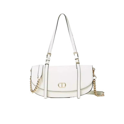 Borsa Donna Tracolla con Patta e Oval T Twinset Neve  Valigeria.it