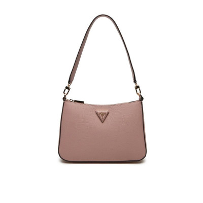 Borsa donna tracolla con zip sopra Eco Jazlynn Guess HWEZG952317-Rose Valigeria-it