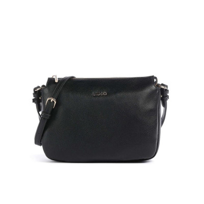 Borsa donna tracolla con zip sopra Liu Jo Caliwen Nero