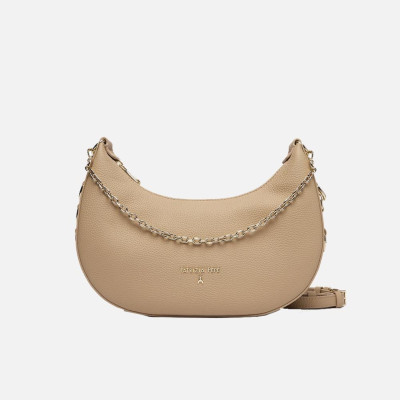 Borsa donna tracolla con zip sopra Patrizia Pepe Warm Skin
