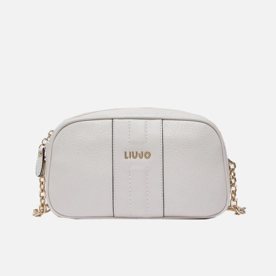 Borsa donna tracolla con zip superiore Liu Jo Ematite Cream