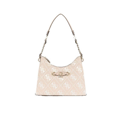 Borsa donna tracolla Jazlynn Guess HWOQ8654010-Sand Logo Valigeria-it