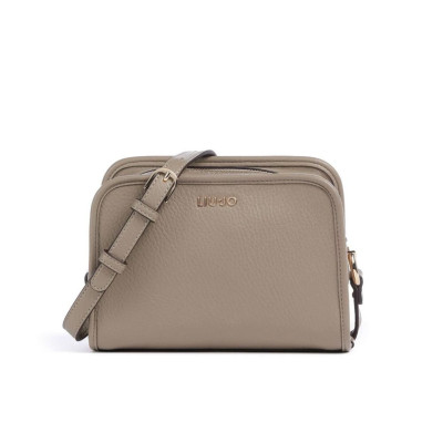 Borsa donna tracolla con zip sopra Liu Jo Manh Desert Taupe