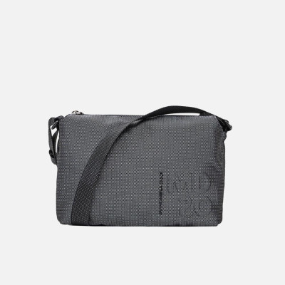 Borsa donna tracolla con zip sopra Mandarina Duck MD 20 Steel