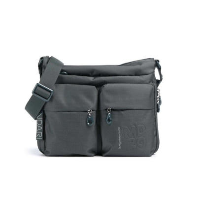 Borsa Donna Tracolla Grande con Zip Sopra Due Tasche MD 20 Mandarina Duck Pine Green