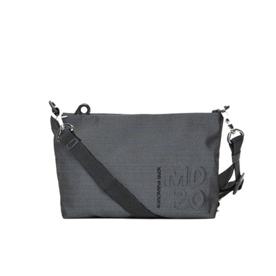Borsa donna tracolla con zip sopra MD 20 Mandarina Duck Steel