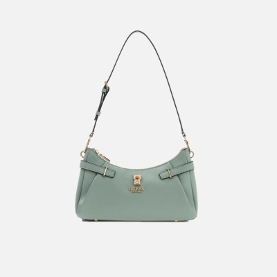 Borsa donna tracolla mezzaluna Guess Yesba Light Sage