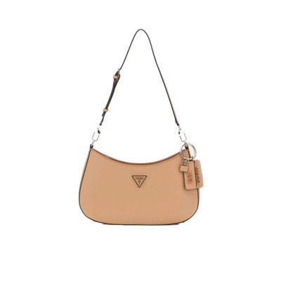 Borsa donna tracolla mezzaluna Noelle Guess HWZG7879180-Beige Valigeria-it