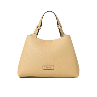 Borsa donna un manico con tracolla Timeless Twinset 251TD830000332-Curry Valigeria-it