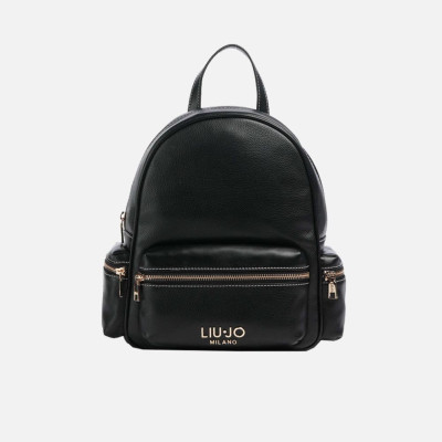 Borsa donna zainetto chiusura zip stondato Liu Jo Evrim Nero