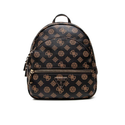 Borsa donna zainetto Manhattan Guess HWPG6994320-Mocha Logo Valigeria-it