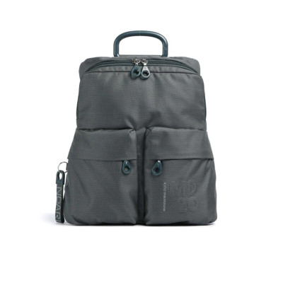 Borsa donna zainetto chiusura zip con due tasche MD 20 Mandarina Duck Pine Green