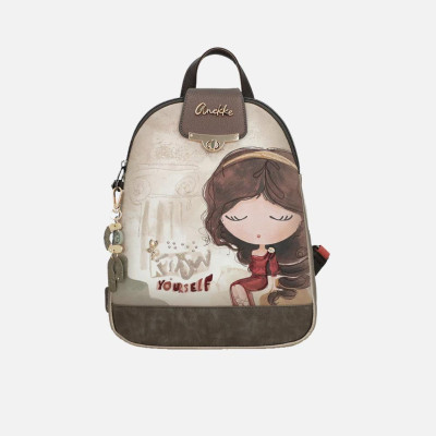 Borsa donna zainetto chiusura zip stondato Anekke Muse Multicolor