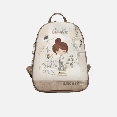 Borsa donna zainetto chiusura zip stondato Anekke Sophia Multicolor