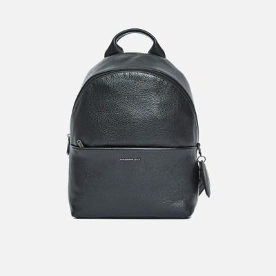 Borsa donna zainetto chiusura zip stondato Mandarina Duck Mellow Leather Black