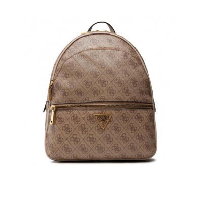 Borsa donna zainetto stondato Manhattan Guess HWSB6994330-Latte Logo Valigeria-it