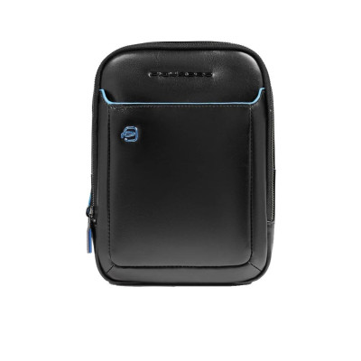 Borsello doppia cerniera porta ipad Piquadro Blue Square Nero