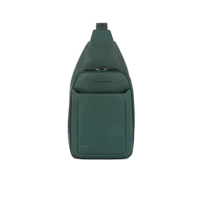 Borsello Monospalla Piquadro Black Square Verde