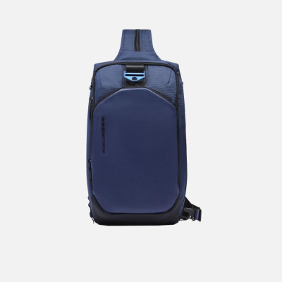 Borsello monospalla porta ipad mini Piquadro Pq-Earth Blu