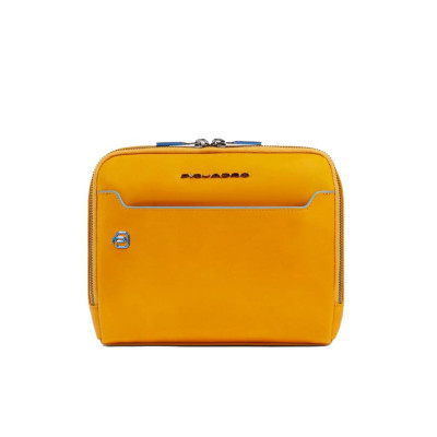 Borsello piatto con tasca anteriore Piquadro Blue Square Giallo