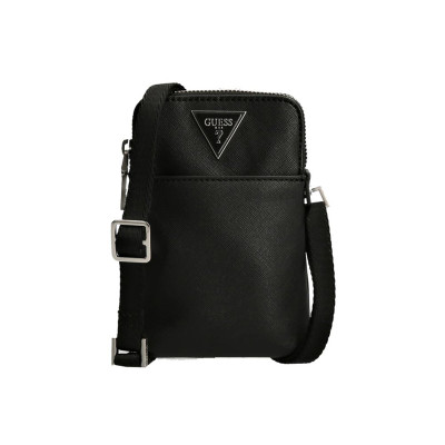 Borsello Piatto Porta Cellulare Guess Black  Valigeria.it