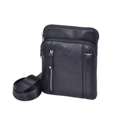 Borsello Piatto Thunder Aeronautica Militare Nero  Valigeria.it