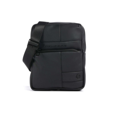 Borsello tozzo con tasca davanti porta ipad mini Piquadro Wollen Nero