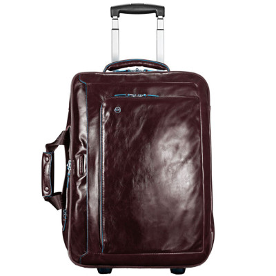 Trolley Cabina Piquadro | Pelle | Linea Blue Square | BV2960B2-mogano