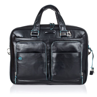 Cartella Sottile Porta Pc IPad iPad®Air 2 manici | Piquadro Blue Square | CA2849B2-Nero