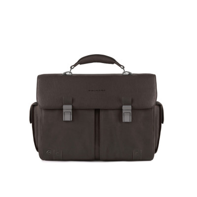 Cartella Porta Pc e Porta iPad®Air/Pro 9,7 CONNEQU | Piquadro Black Square | CA1068B3-Testa Moro