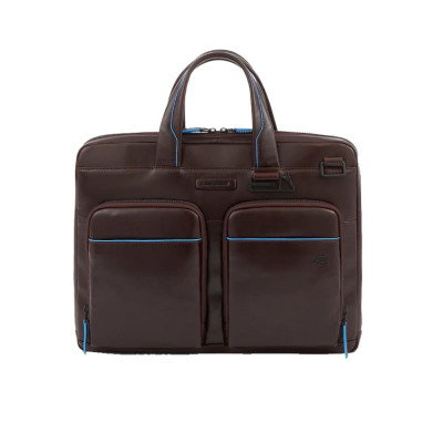 Cartella in Pelle 14 Blue Square Piquadro Mogano  Valigeria.it