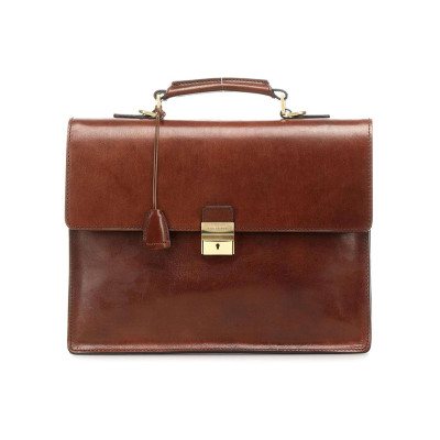 Cartella in pelle due scomparti con tracolla  The Bridge Story Uomo  06252701-Marrone