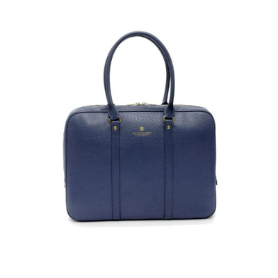 Cartella in Pelle Manici Lunghi TIffany Spalding & Bros Navy  Valigeria.it