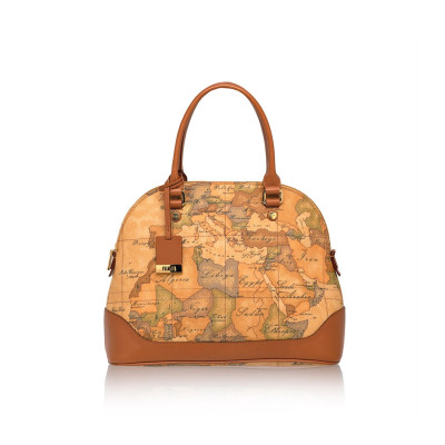 Borsa Donna Bugatti 2 Manici con Chiusura Zip | Alviero Martini 1^Classi Geo Classic | CD07760000010-Naturale