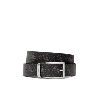 Cintura Uomo Vezzola 4G Reversibile Guess Dark Black