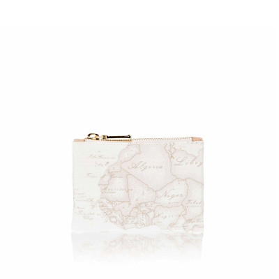 Porta Chiavi Busta con Cerniera | Alviero Martini 1^Classe Geo White | CM00161880900-Bianco