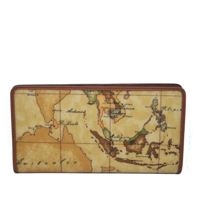 Portafoglio Uomo Porta Documenti a Libro | Alviero Martini 1^ Classe Geo Classic | CW13160000010-Naturale